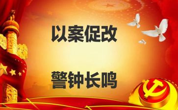 以案促改专题教育总结6篇