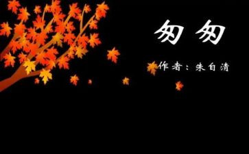 《匆匆》读书心得优质7篇