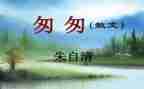 匆匆的读后感8篇
