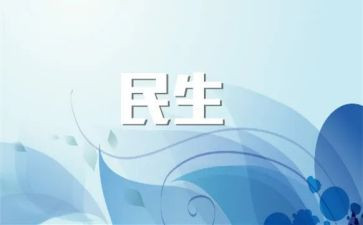 县民生工作总结8篇