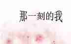 那一刻我很作文6篇