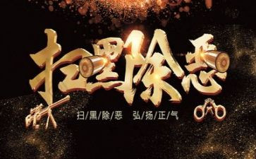 扫黑除恶心得体会8篇