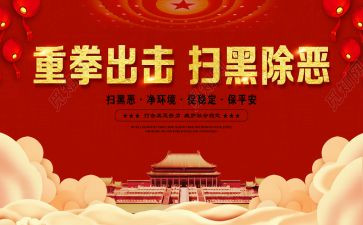 扫黑除恶年终总结报告6篇